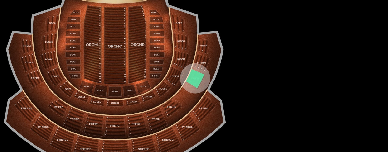 Seat view from First Tier