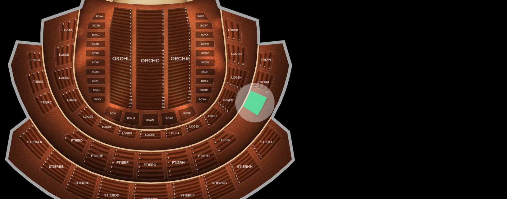 Seat view from First Tier