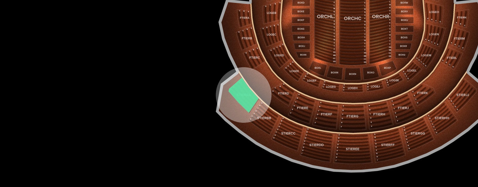 Seat view from Second Tier