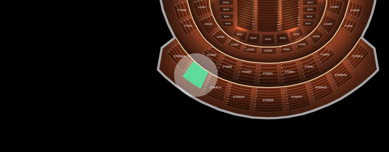 Seat view from Second Tier
