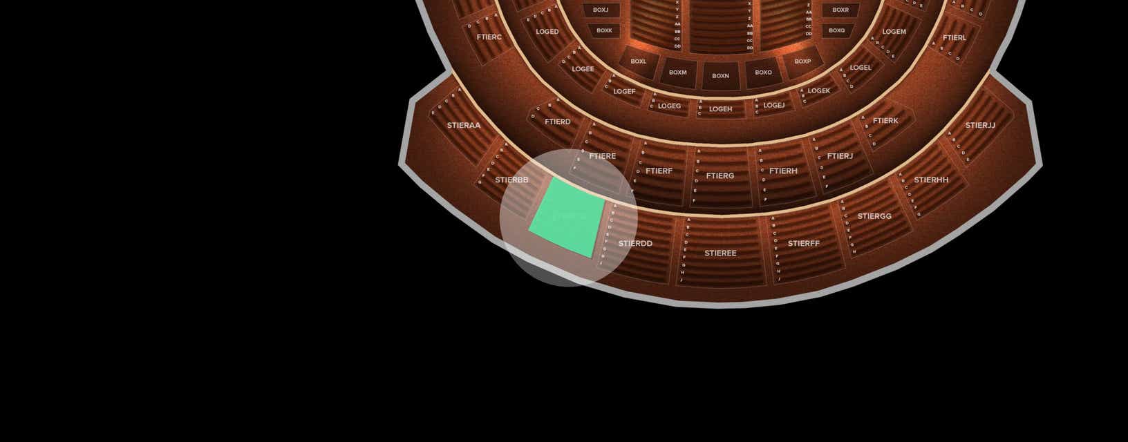 Seat view from Second Tier