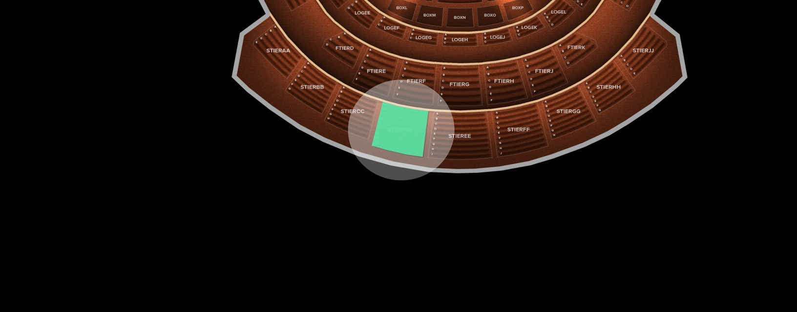 Seat view from Second Tier
