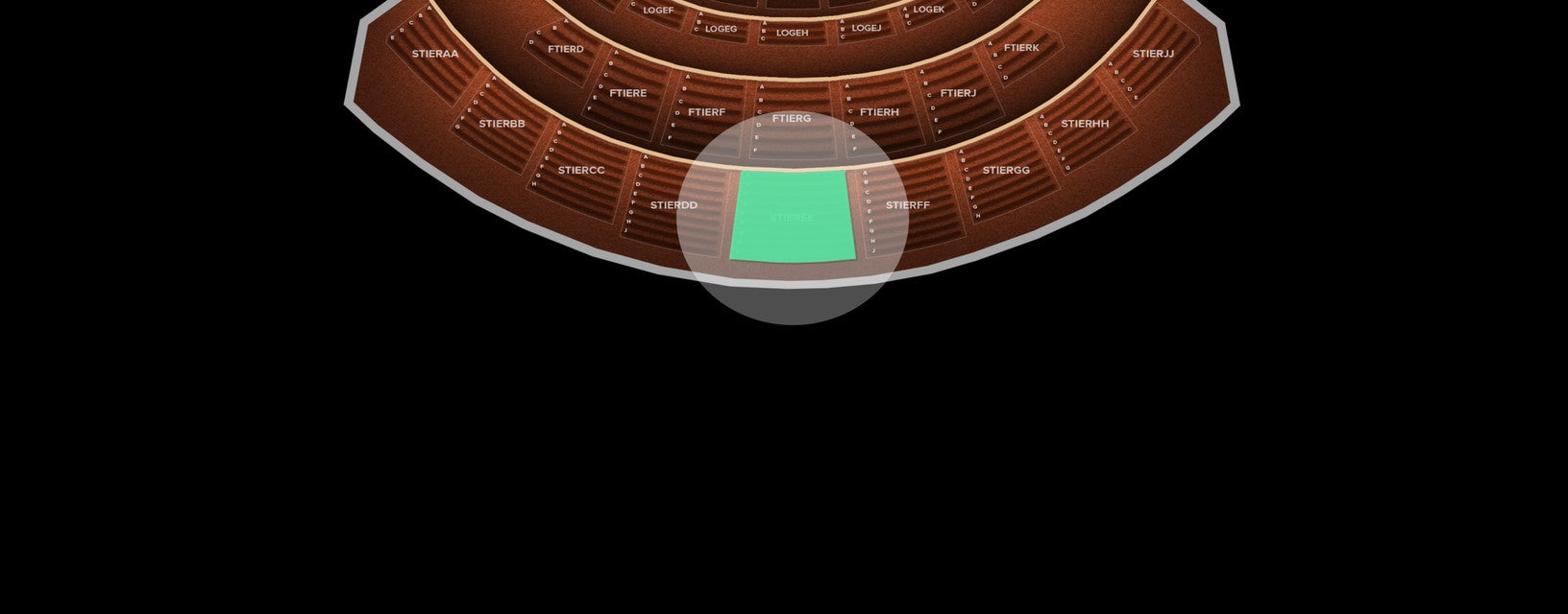 Seat view from Second Tier