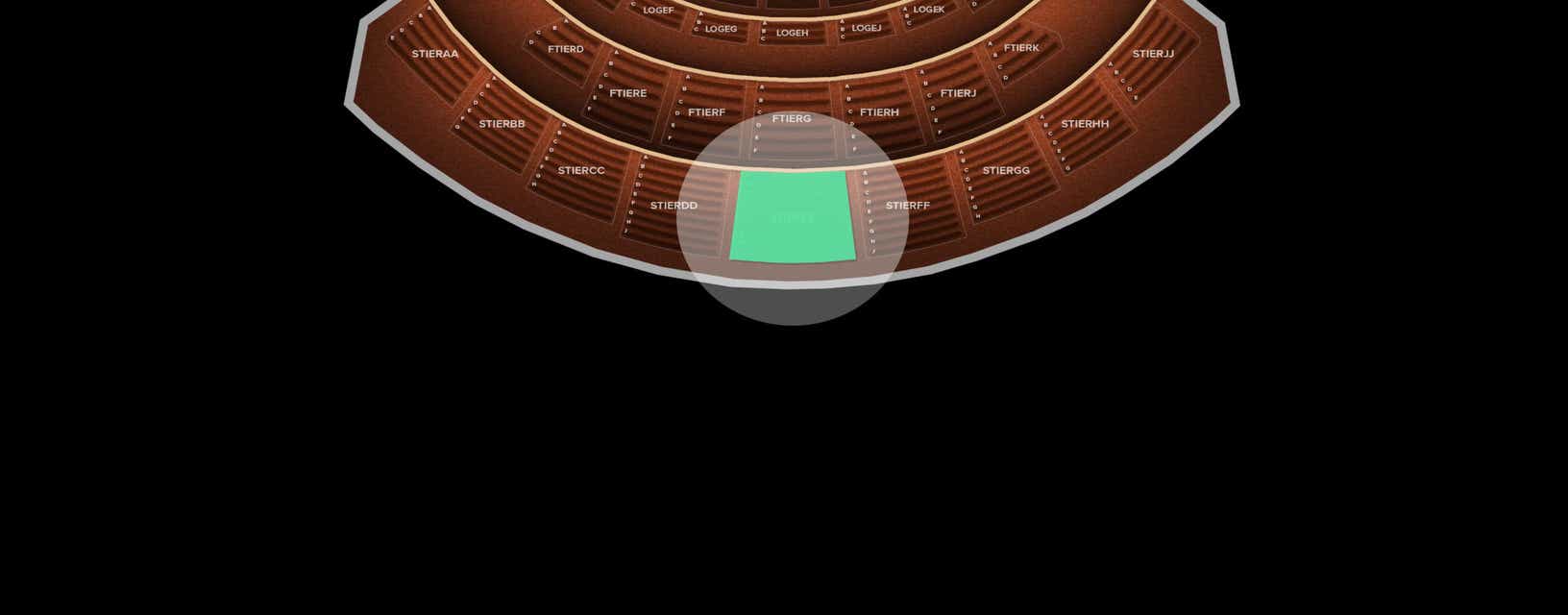 Seat view from Second Tier
