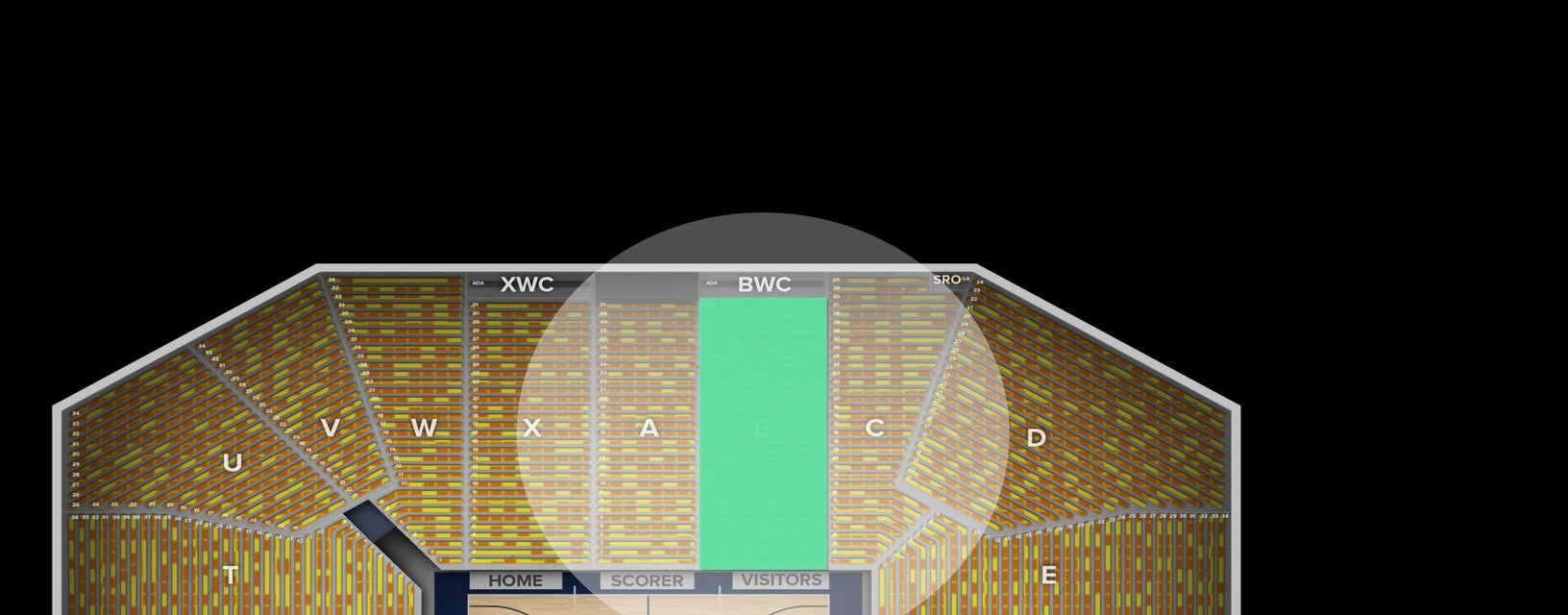 Seat view from Reserved