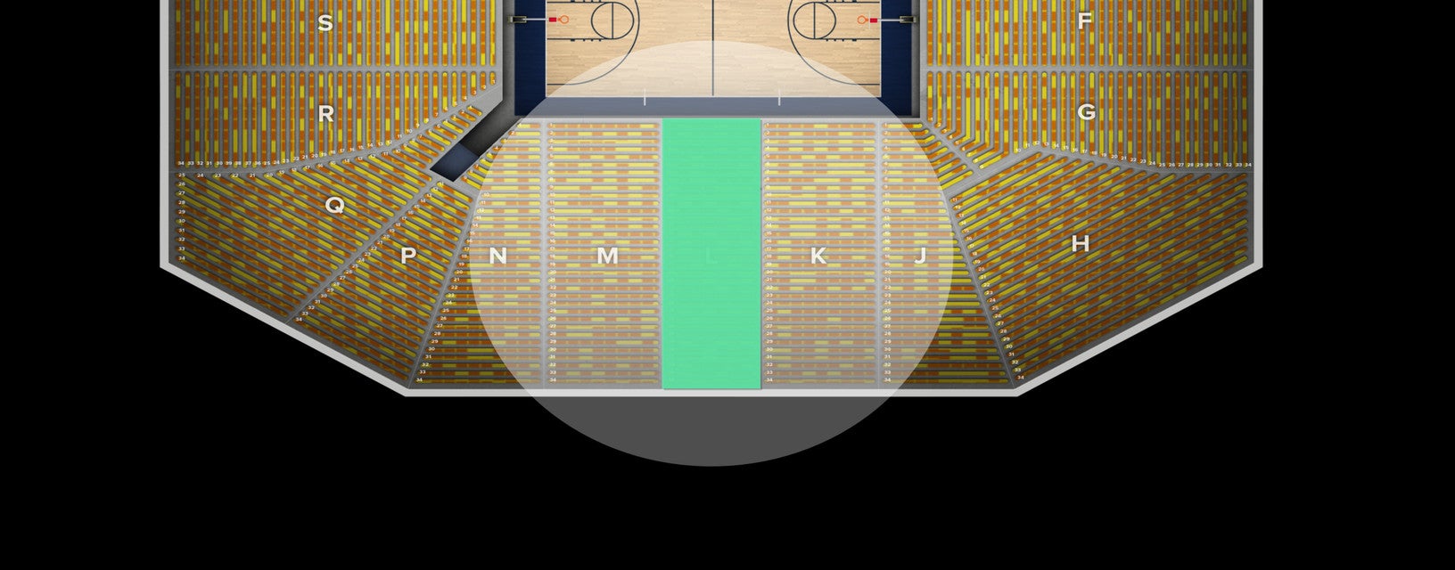 Seat view from Reserved