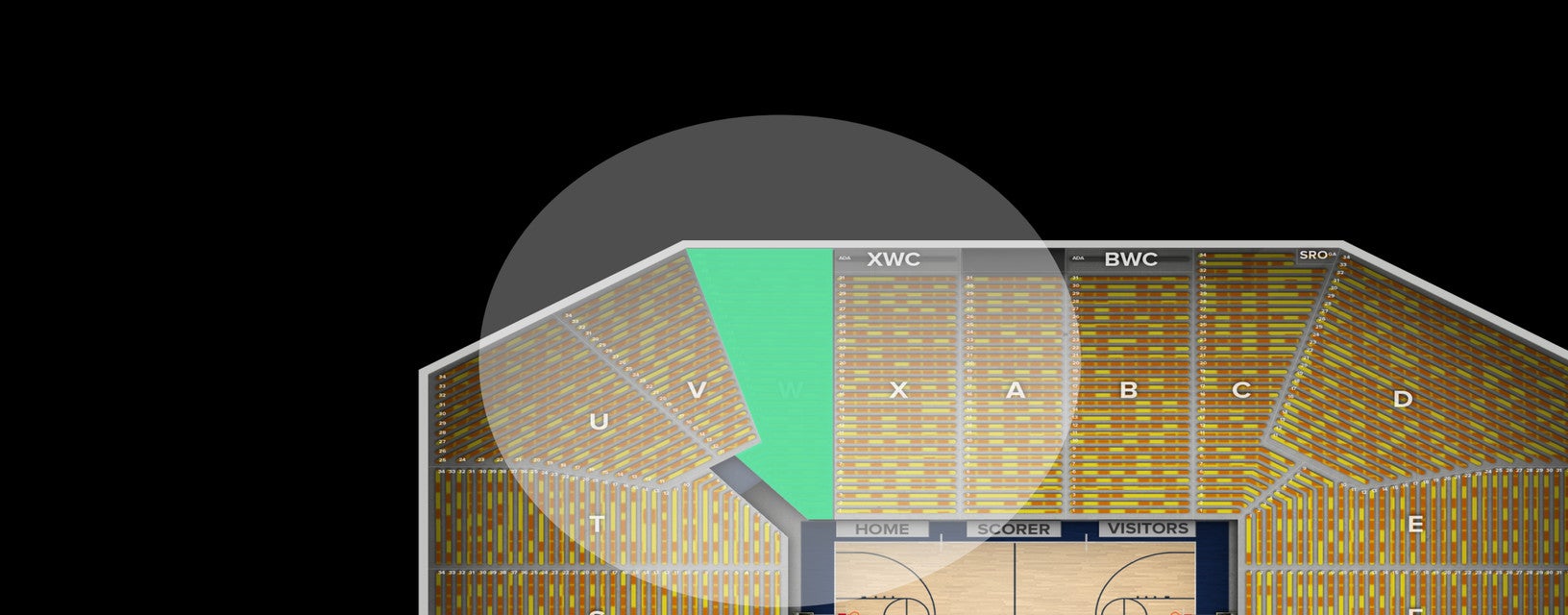 Seat view from Reserved