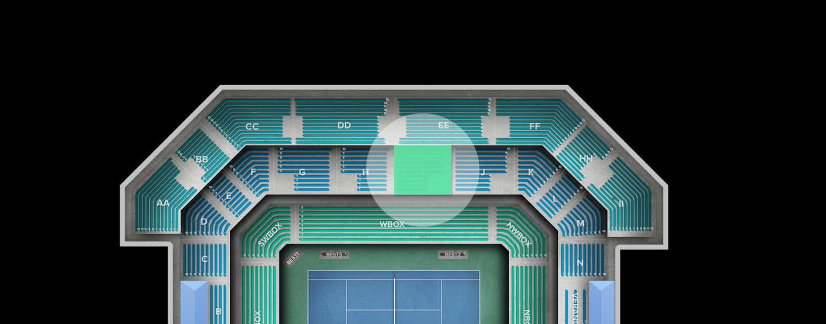 Seat view from Reserved