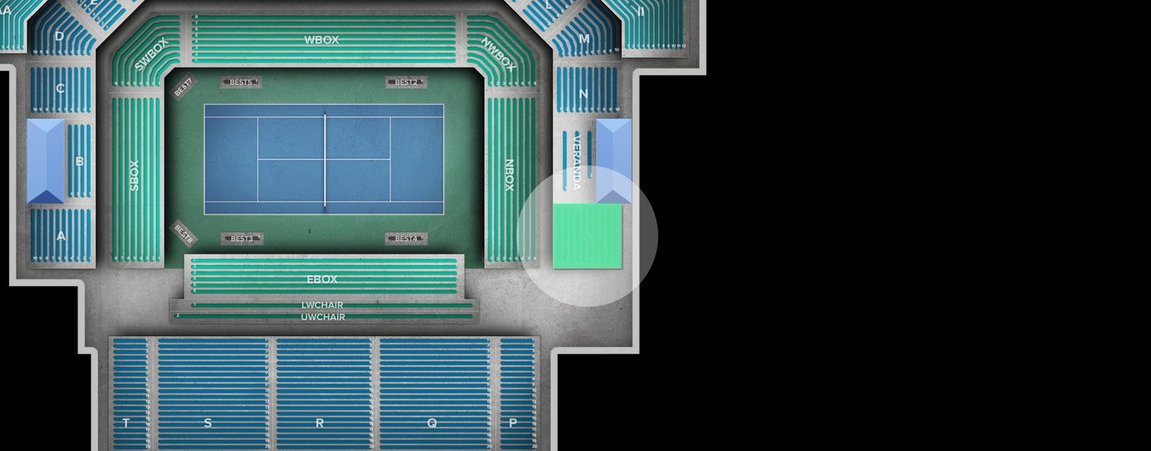 Seat view from Reserved