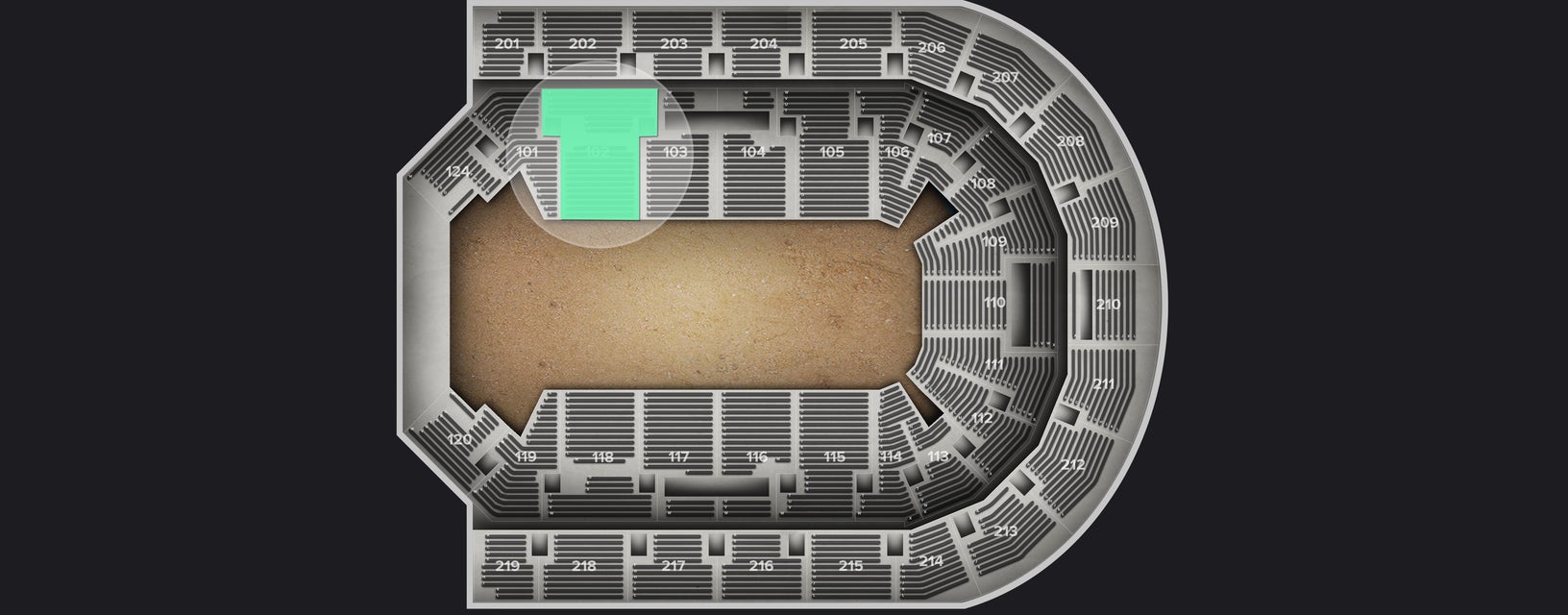 Seat view from Lower