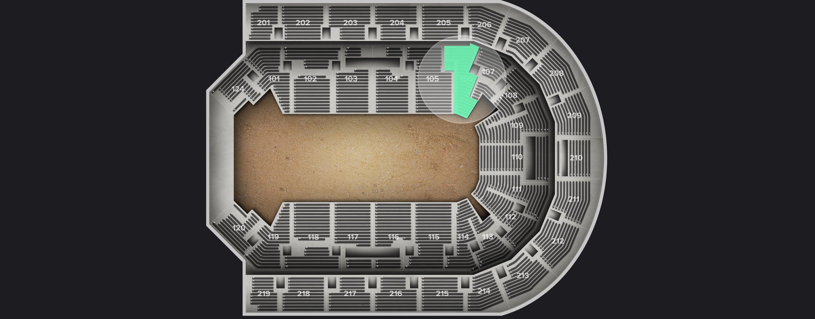 Seat view from Lower