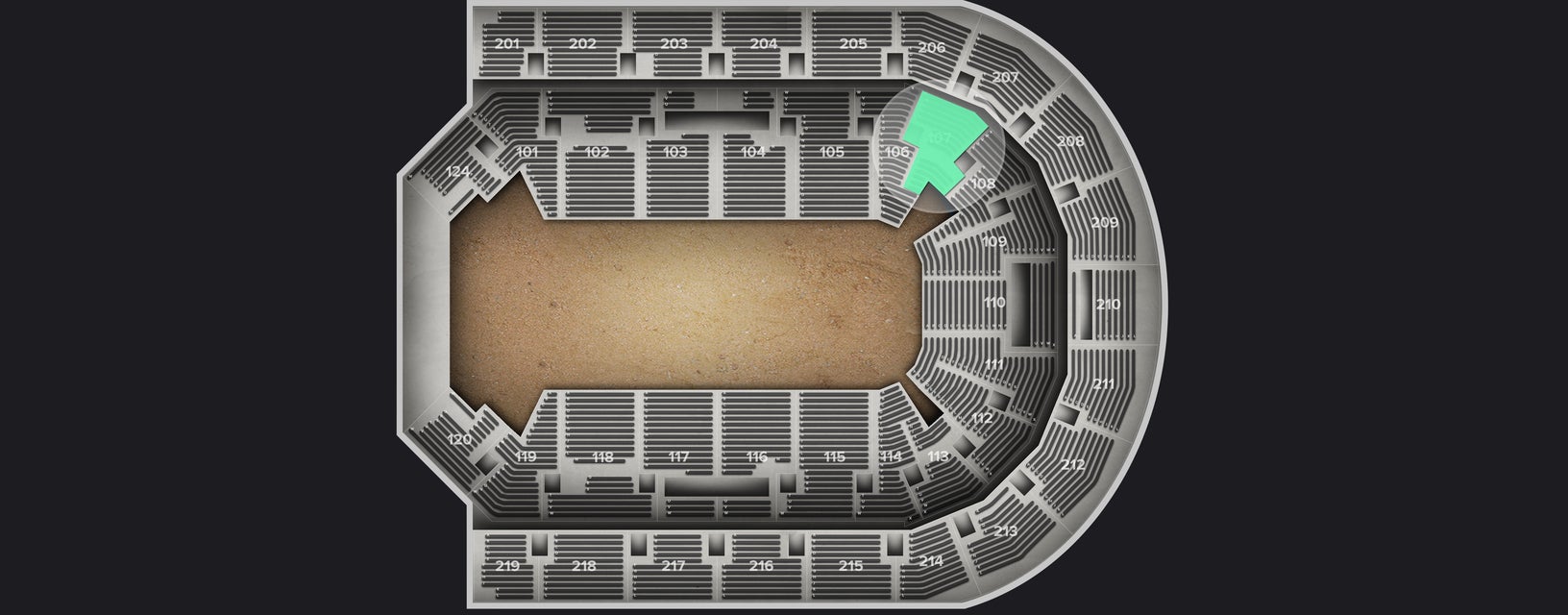 Seat view from Lower