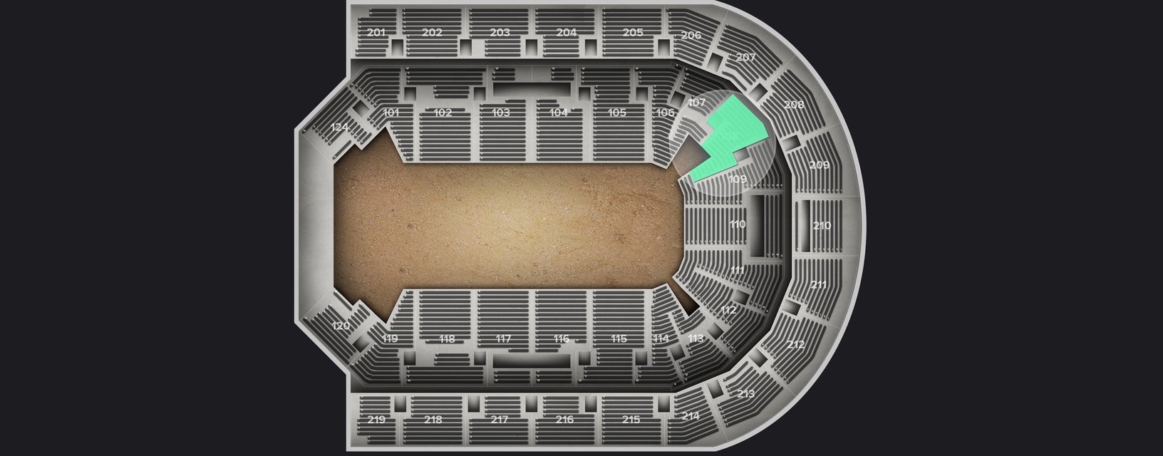 Seat view from Lower