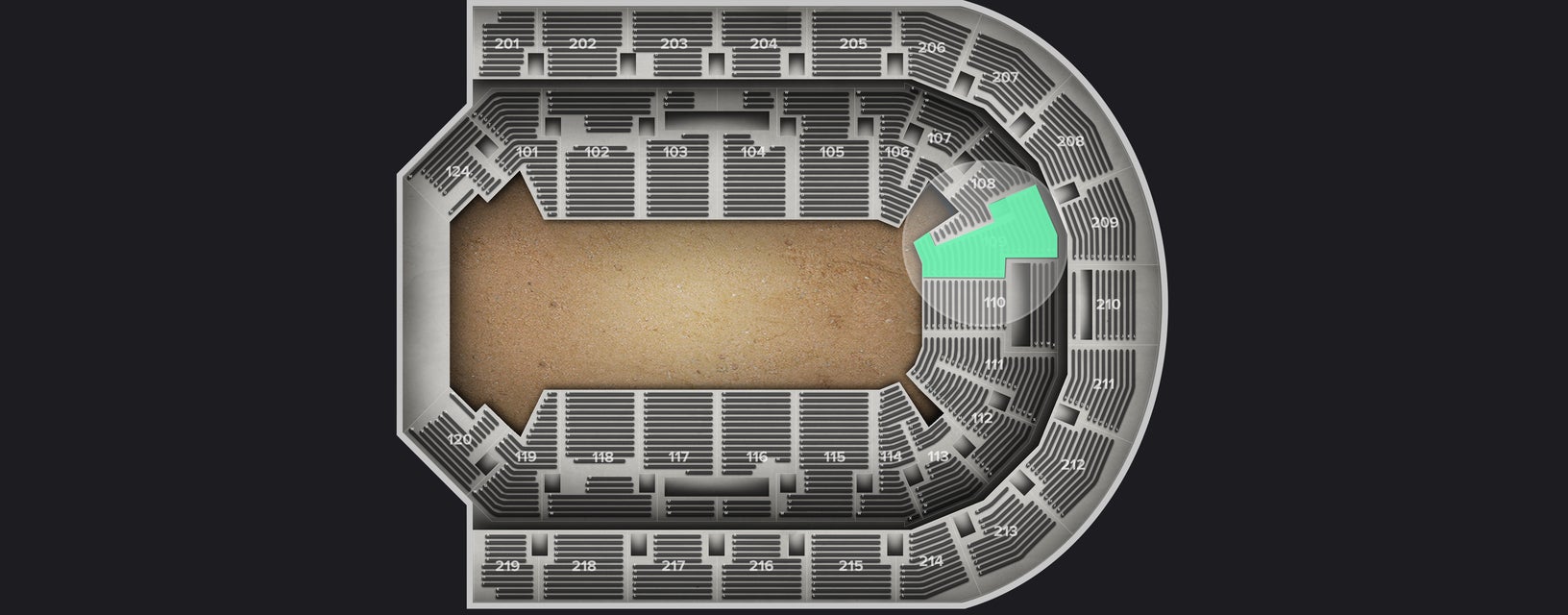 Seat view from Lower