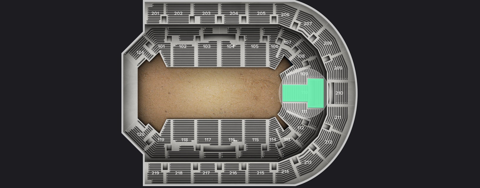 Seat view from Lower