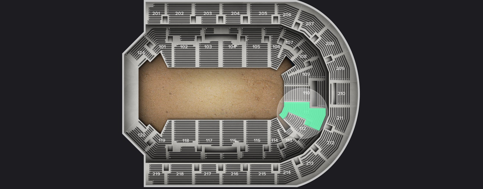 Seat view from Lower