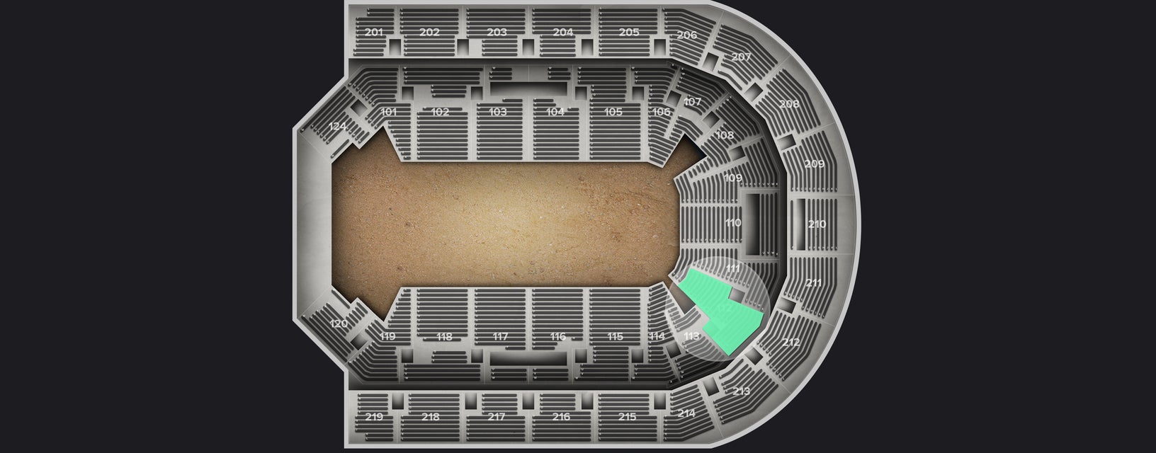 Seat view from Lower