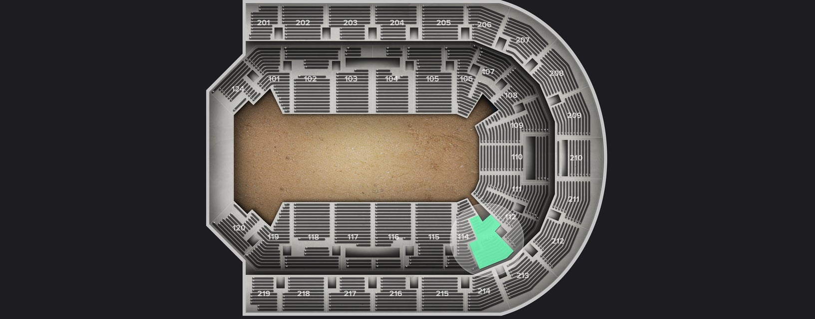 Seat view from Lower