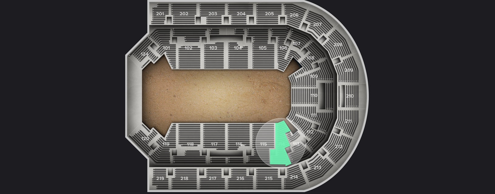 Seat view from Lower
