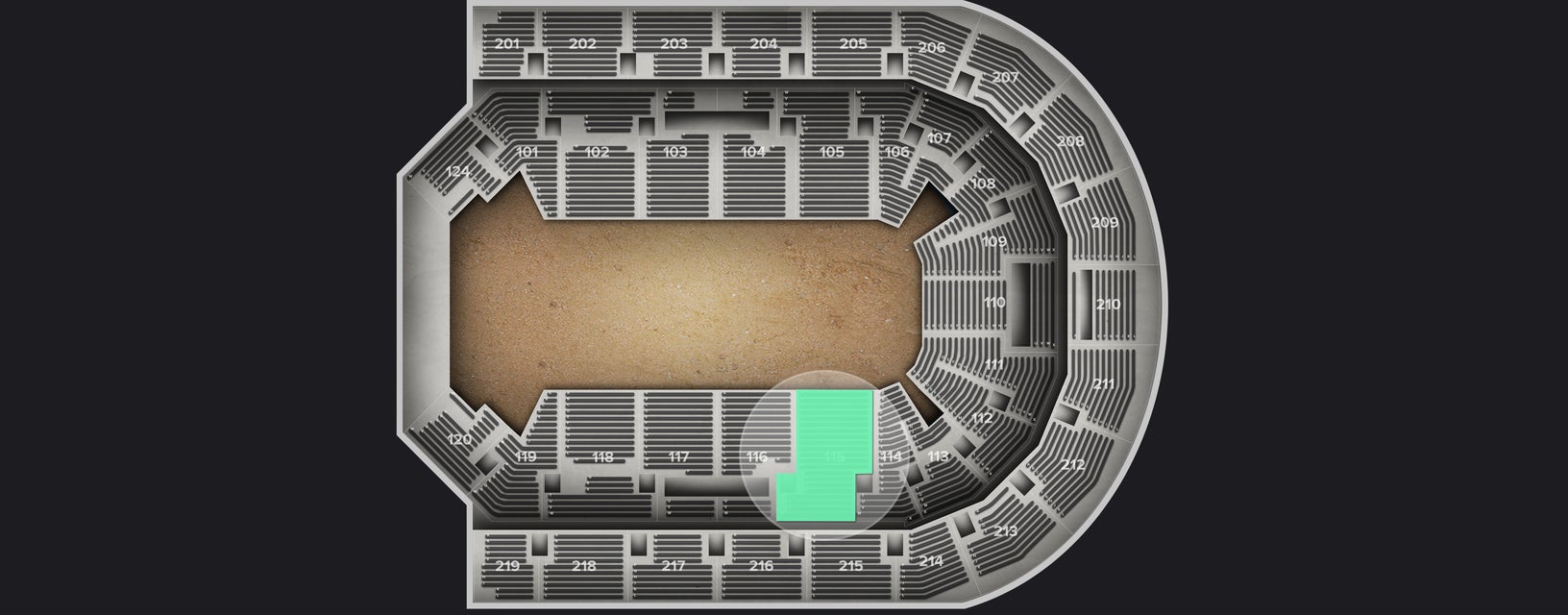 Seat view from Lower