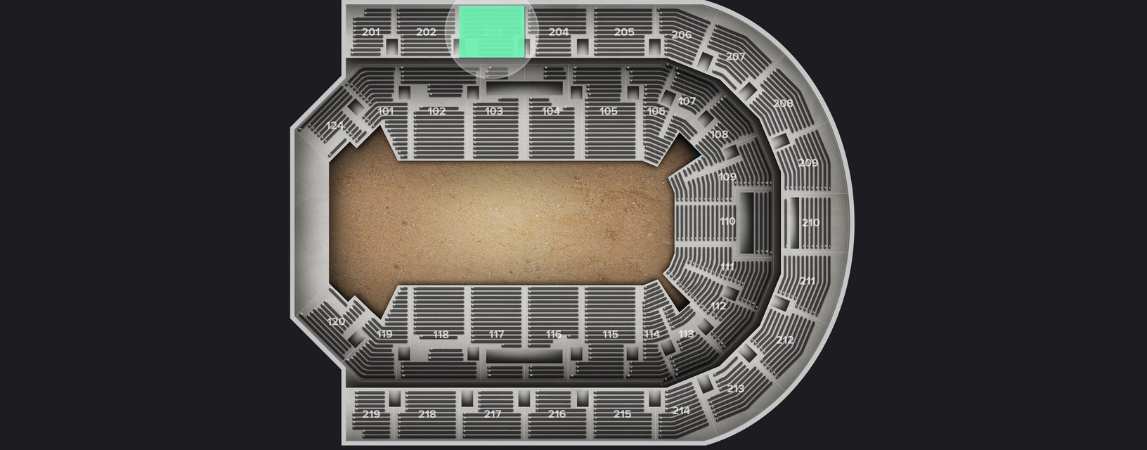 Seat view from Upper