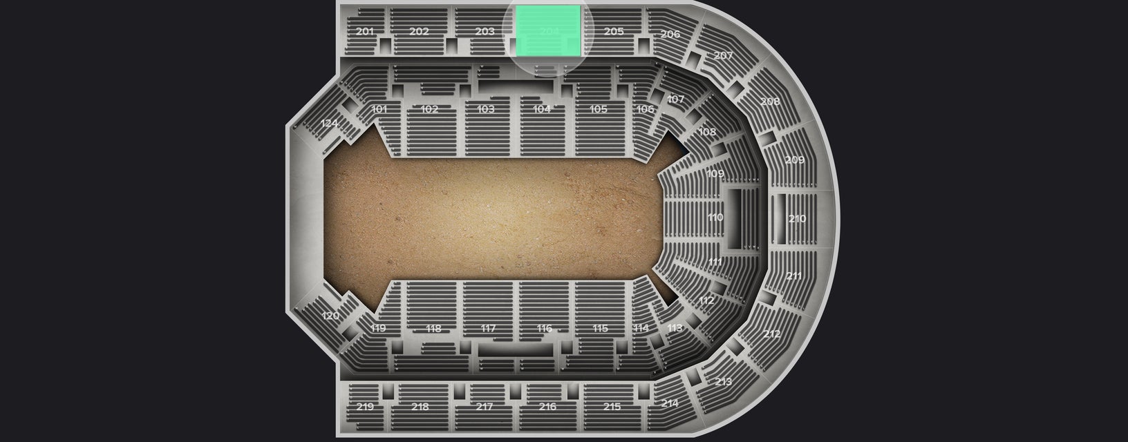 Seat view from Upper