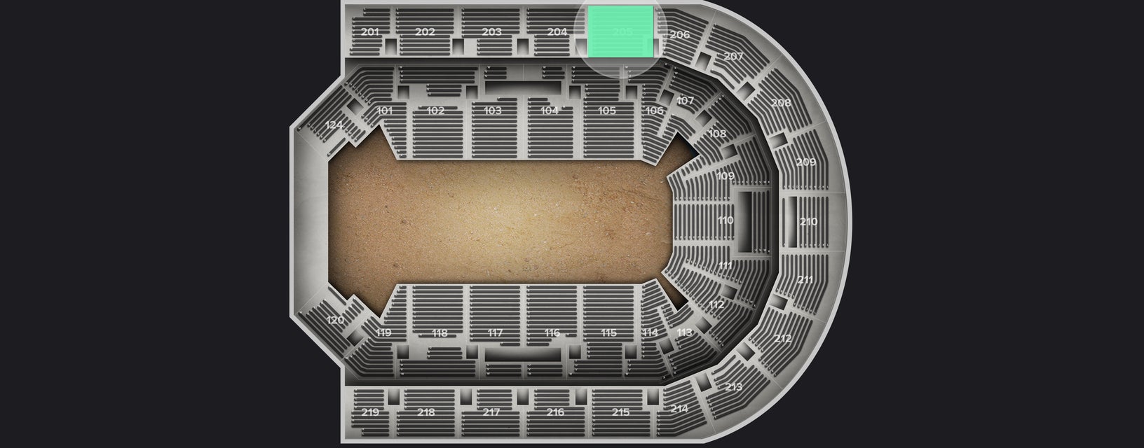 Seat view from Upper