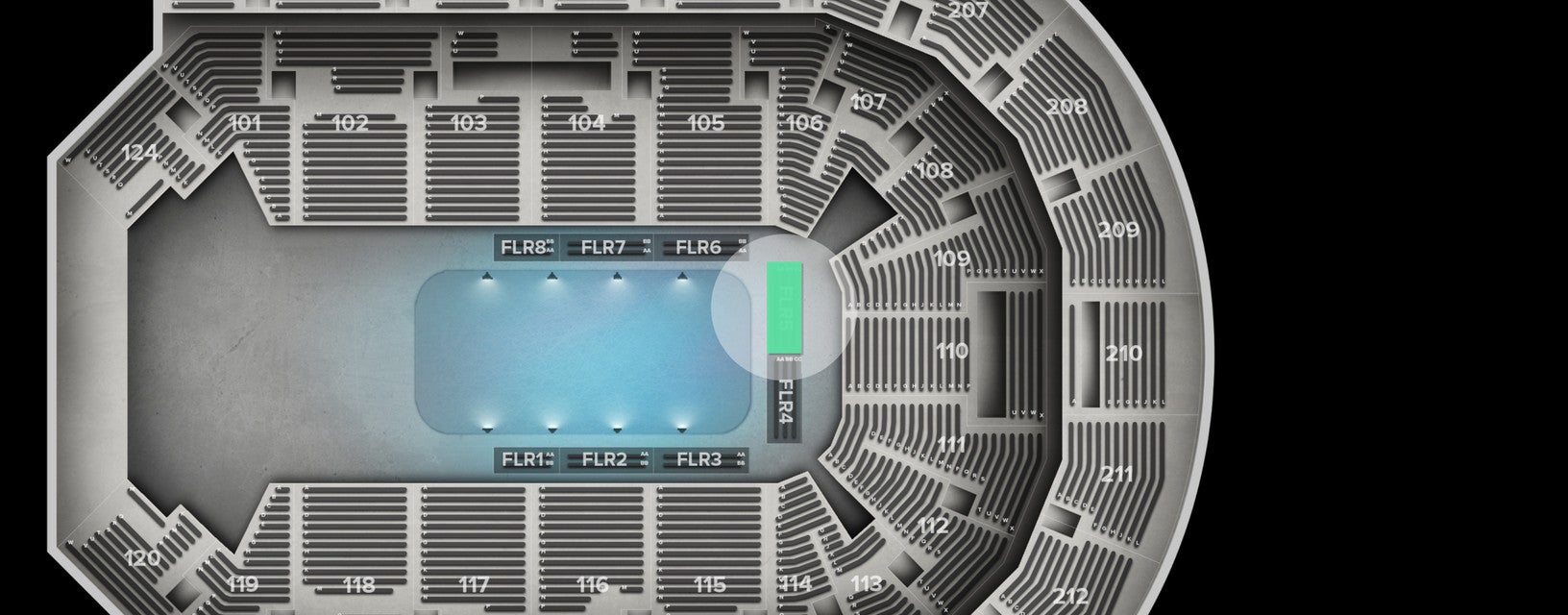 Seat view from Floor