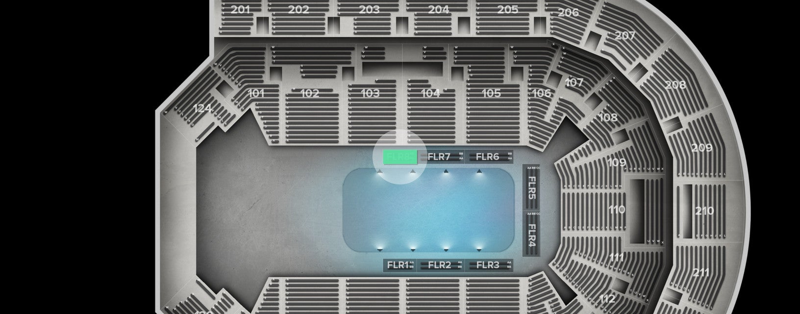 Seat view from Floor