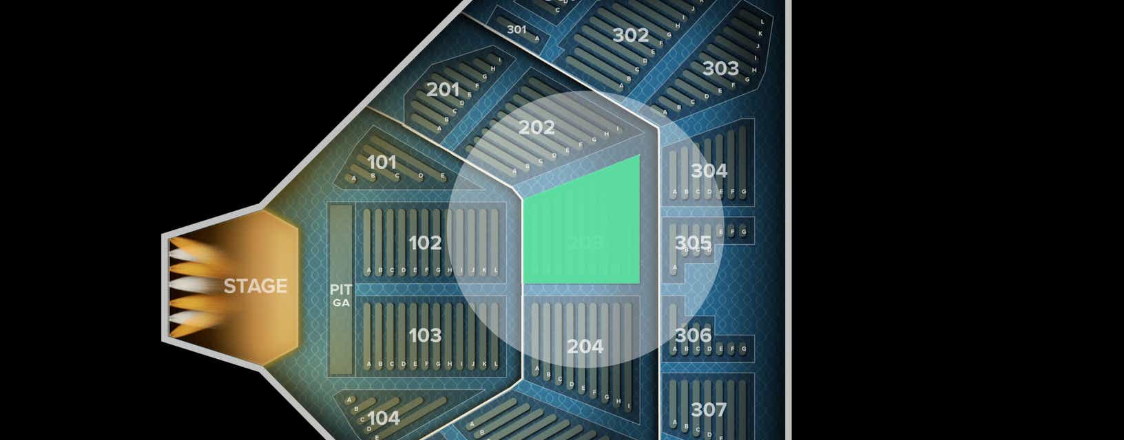 Seat view from Middle