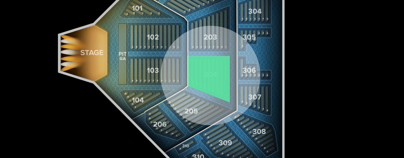 Seat view from Middle