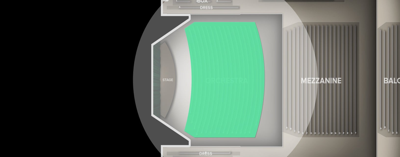 Seat view from Orchestra