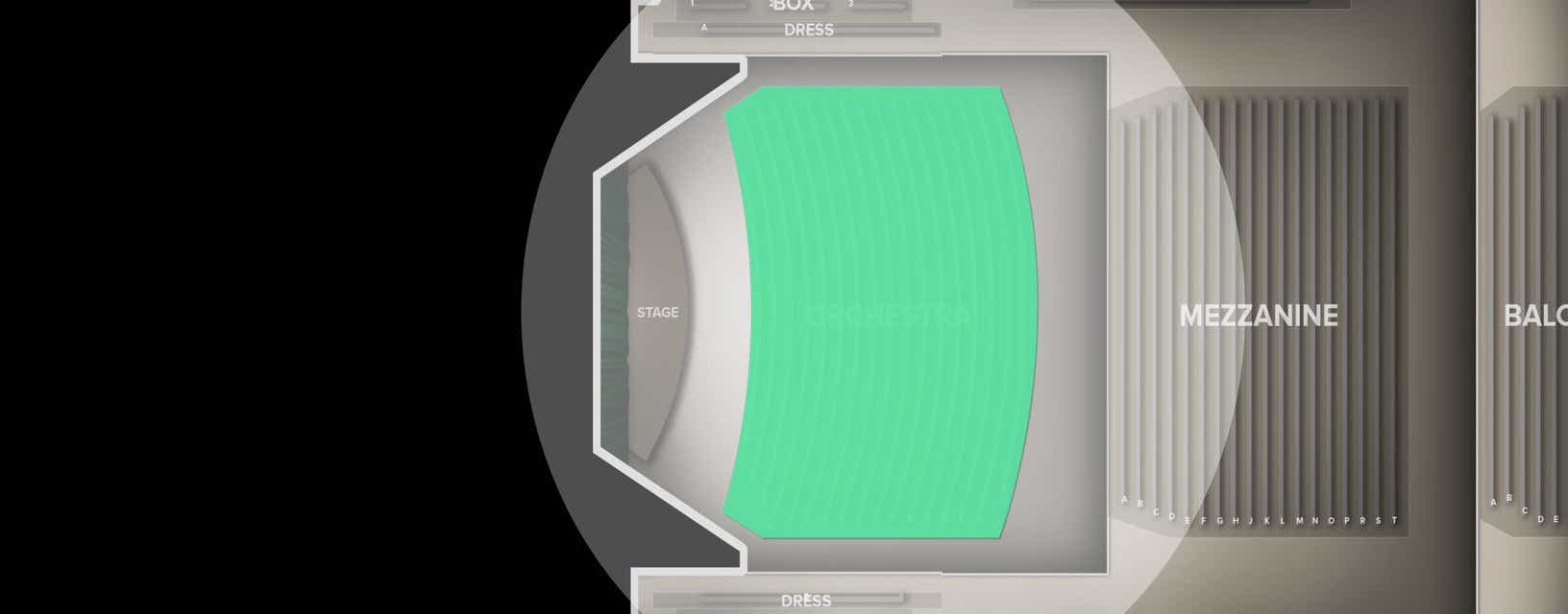 Seat view from Orchestra