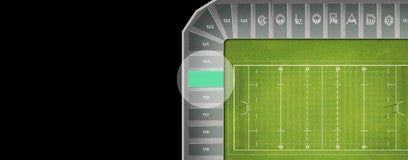 Seat view from South Endline