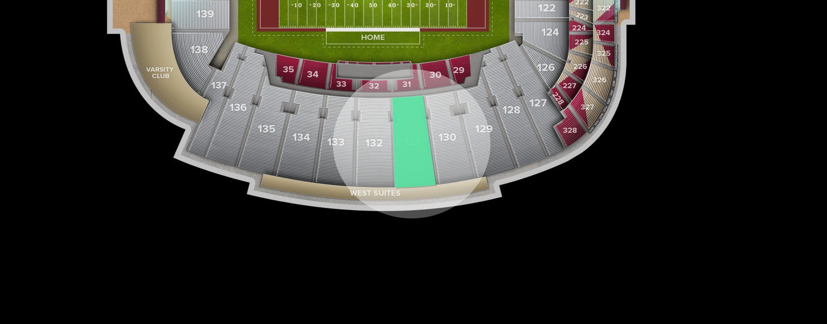 Seat view from Lower