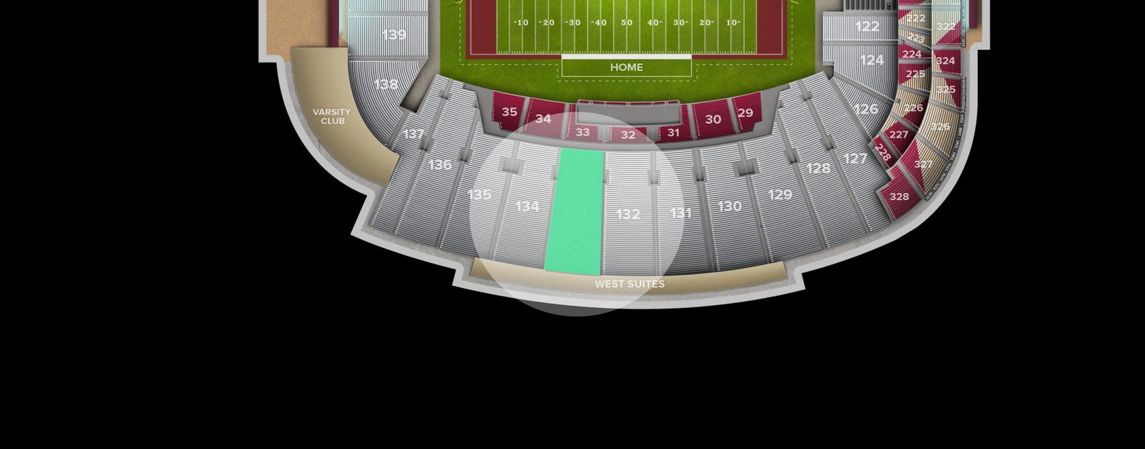 Seat view from Lower