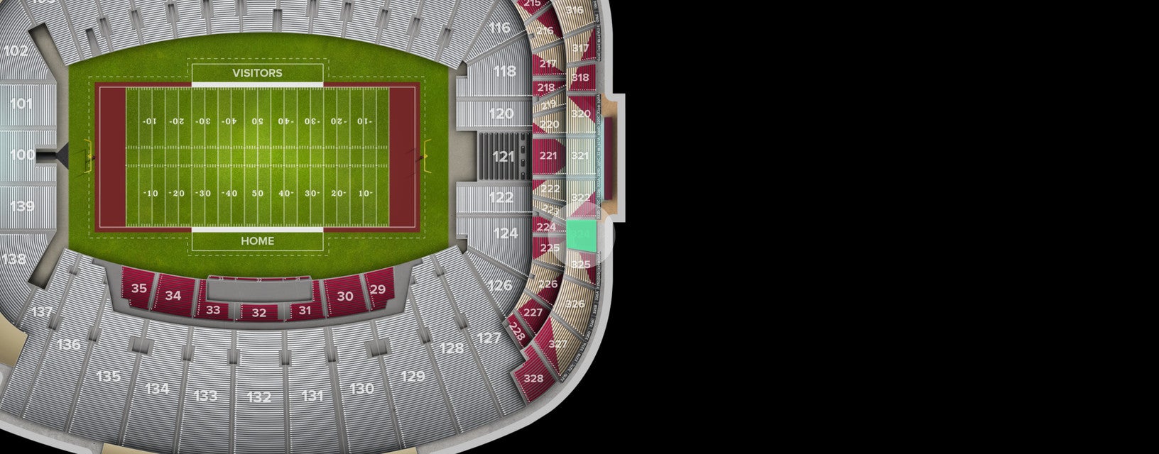 Seat view from Club