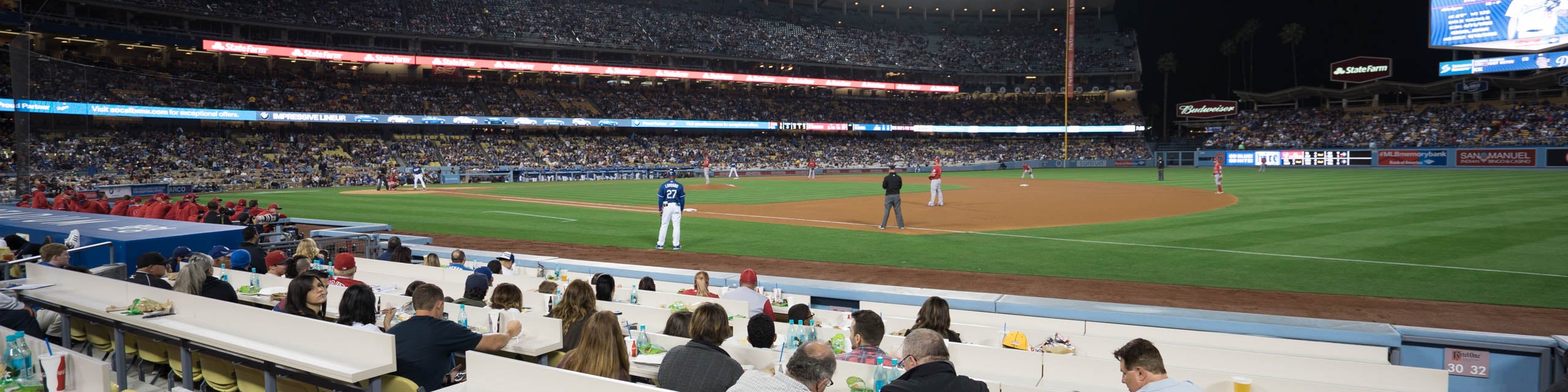 Seat view from Dugout Club