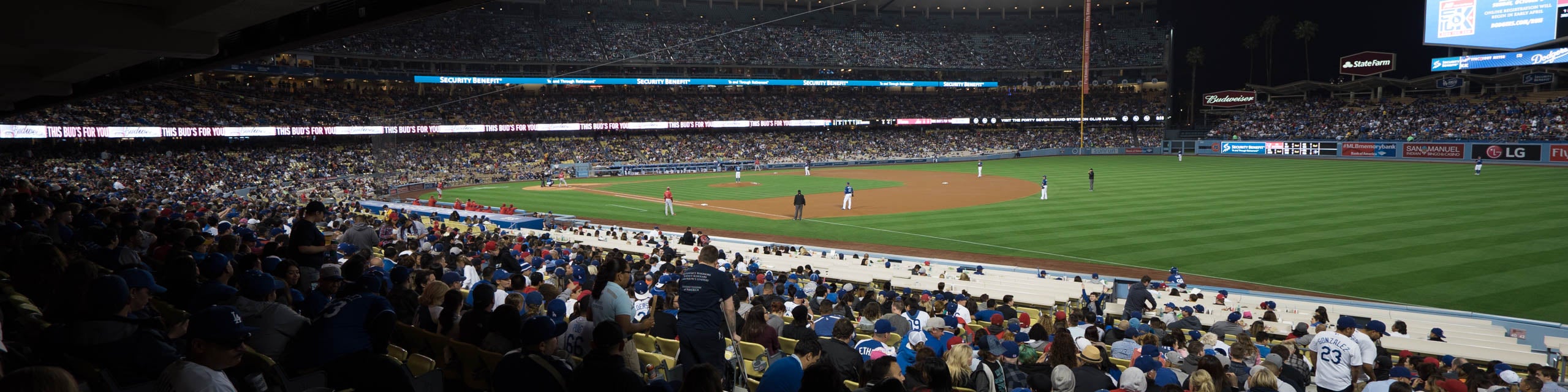 Seat view from Baseline Club