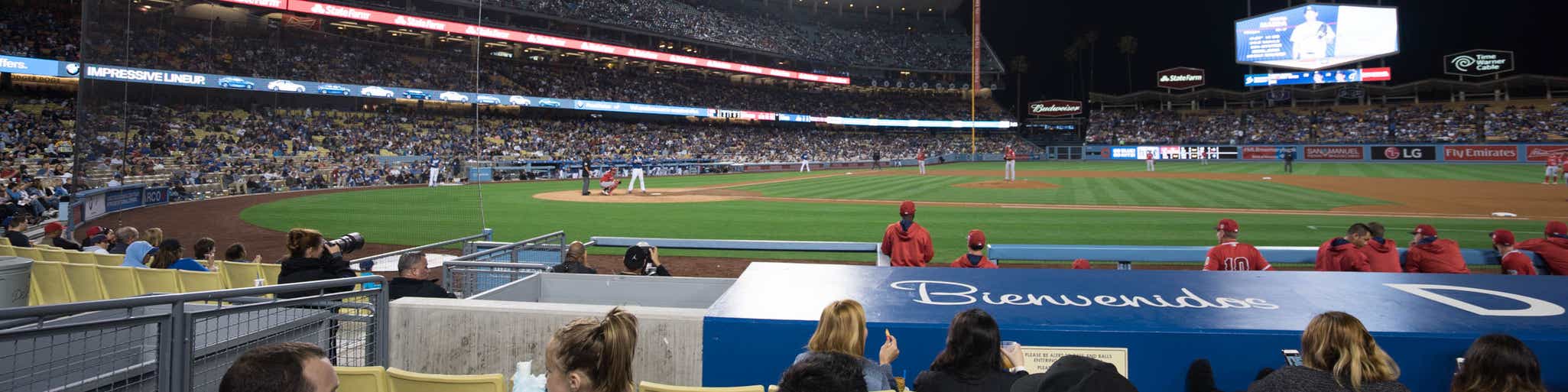 Seat view from Dugout Club