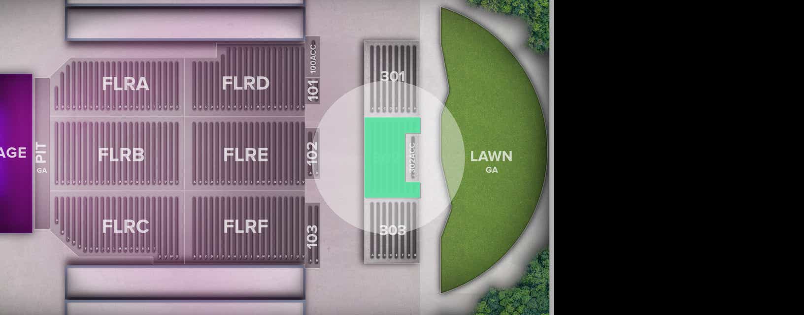 Seat view from Upper