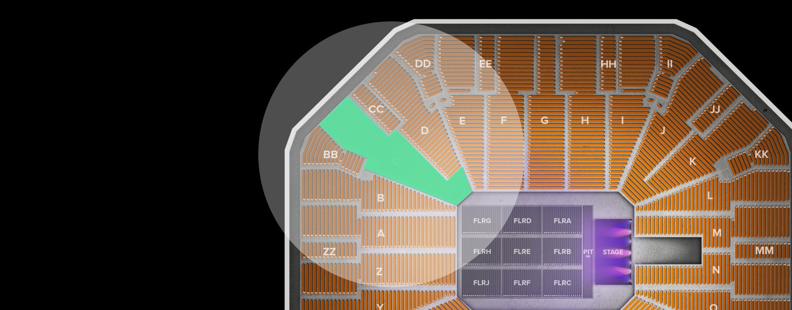 Seat view from Lower