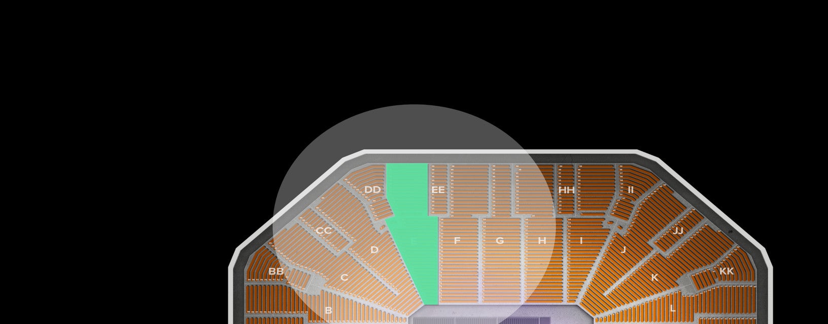 Seat view from Lower