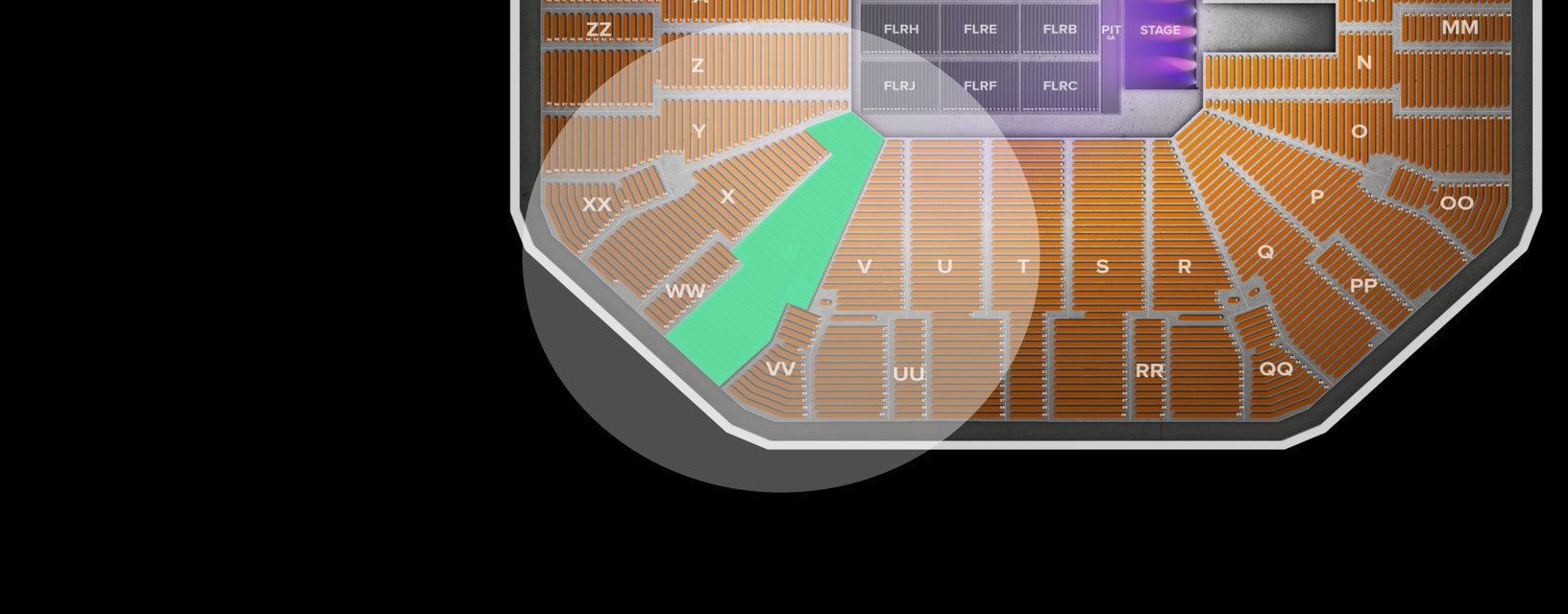 Seat view from Lower