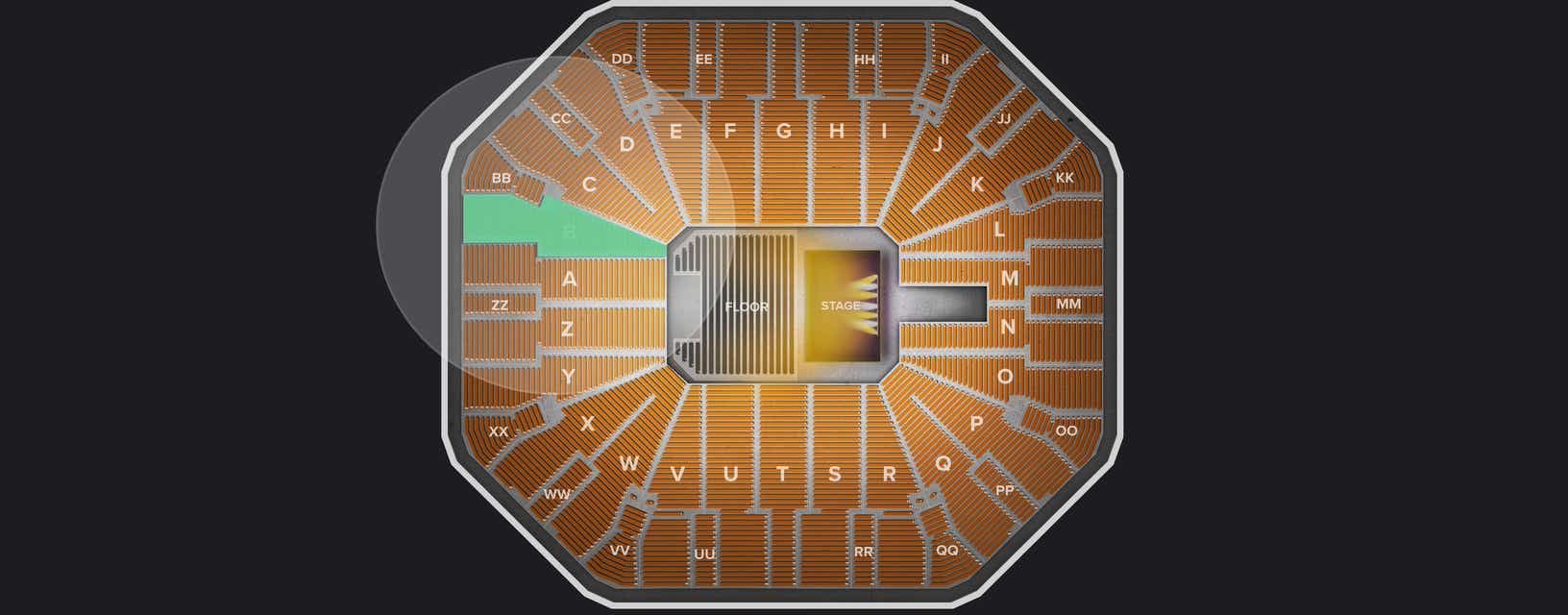 Seat view from Lower