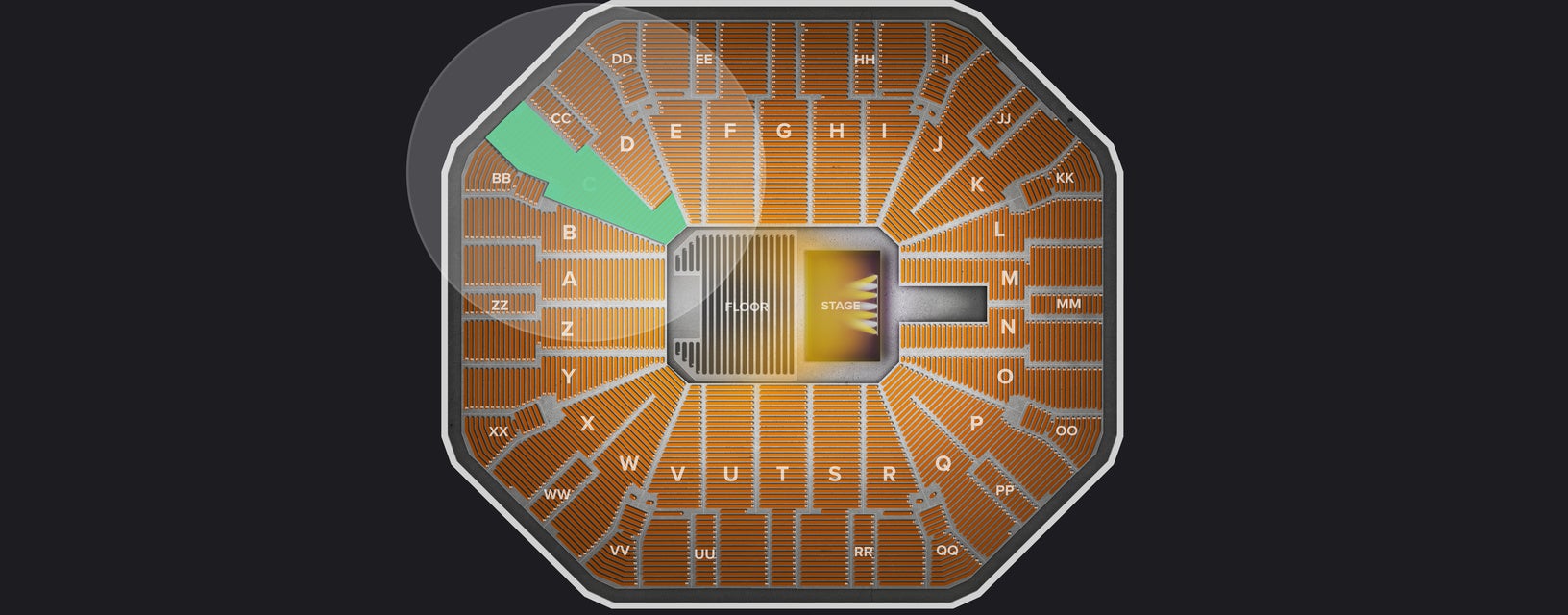 Seat view from Lower