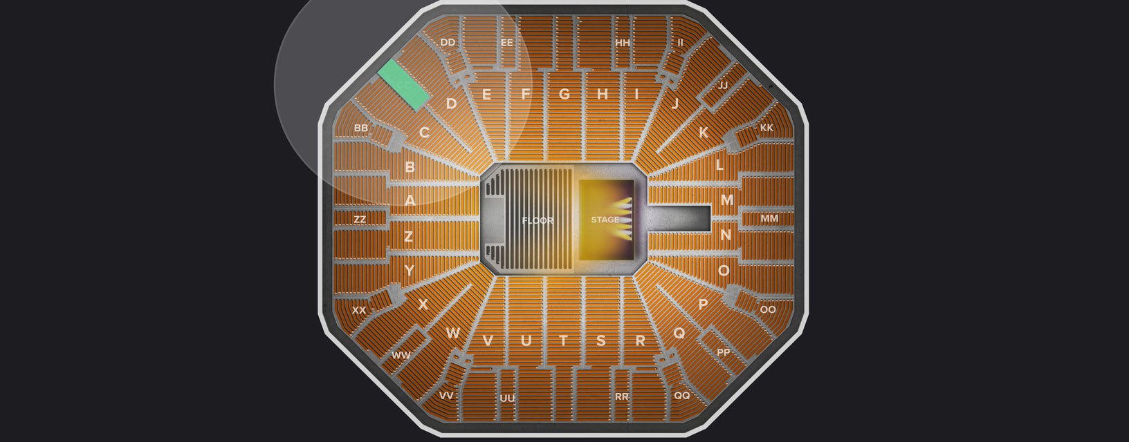 Seat view from Upper