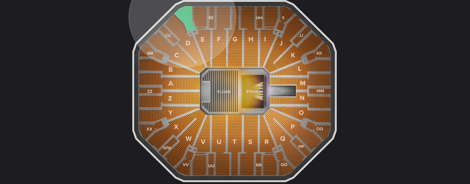 Seat view from Upper