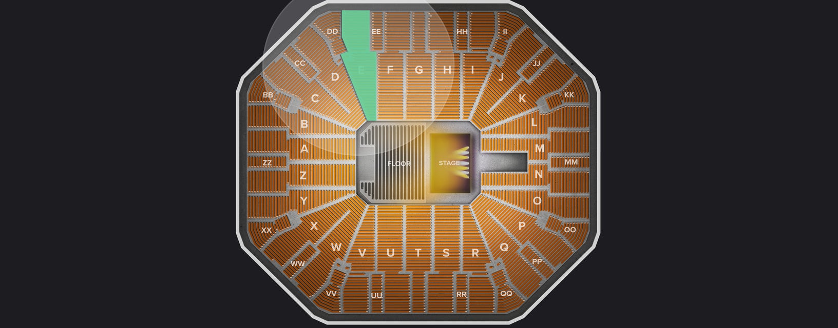 Seat view from Lower