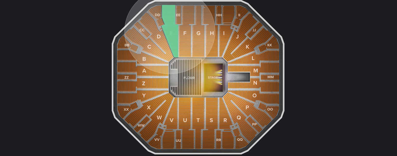 Seat view from Lower